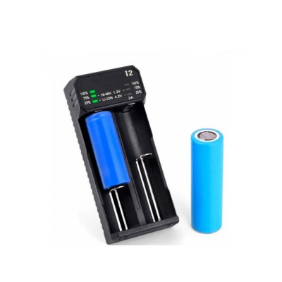 Зарядний пристрій ESSAGER Battery Charger with LED Indicator For 2 LED Black - изображение 3