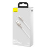 Кабель Baseus Cafule Series Metal Data Cable USB to IP 2.4A 1m White (Білий)- № 2