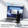 Кабель Essager Enjoy LED Digital Display USB Charging Cable Type C to Type C 100W 1m black (EXCTT1-XY01-P) (EXCTT1-XY01-P) - зображення 6
