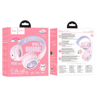 Навушники HOCO W50 Cute fun BT headphones Pink (Цвет 7089) - фото № 5