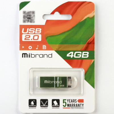 Flash Mibrand USB 2.0 Chameleon 4Gb Light green - зображення 2