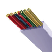 Кабель Baseus Bright Mirror 2 Series Retractable 3-in-1 Fast Charging  Data Cable Type-C to M+L+C 100W 1.1m Purple (Колір Фиолетовый) - фото № 7