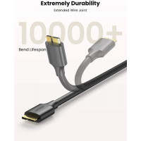 Кабель UGREEN US130 USB 3.0 A Male to Micro USB 3.0 Male Cable 2m (Black)(UGR-10843) (Цвет Черный) - фото № 3