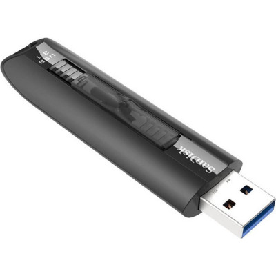 Flash SanDisk USB 3.1 Extreme GO 64Gb (R-200Mb/s, W-150Mb/s) Black - изображение 1