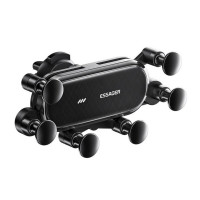 Автотримач для телефона Essager Vios Gravity Car Mount Phone Holder  black (EZJZL-WC01) (Цвет Черный), Атикул k44945 |  купить на VILKI.NET - фото № 1