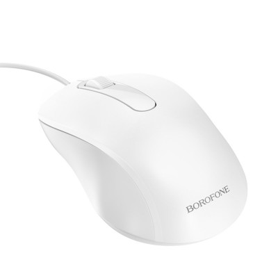 Миша BOROFONE BG4 Business wired mouse White (BG4W) - зображення 2