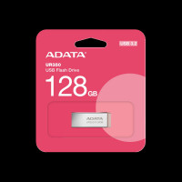 Флеш-накопичувач A-DATA USB 3.2 UR 350 128Gb Silver/Beige (Цвет Черный) - фото № 6