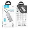 USB-хаб HOCO HB50 Wow 5-in-1 multi-function converter (HDTV+PD+USB3.0*3) Deep Space Gray (Deep-Space-Gray)- № 2