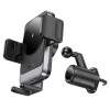 Тримач для мобiльного з БЗП HOCO HW13 Speed wireless fast charging car holder(air outlet) Black Metal Gray (Black Metal Gray)- № 5