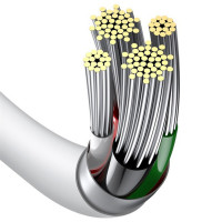 Кабель Baseus Superior Series Fast Charging Data Cable USB to iP 2.4A 2m White (Цвет White) - фото № 6