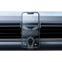 Автотримач для телефона Baseus Stable Gravitational Car Mount Lite (Air Outlet Version) black (Цвет Черный) - фото № 4