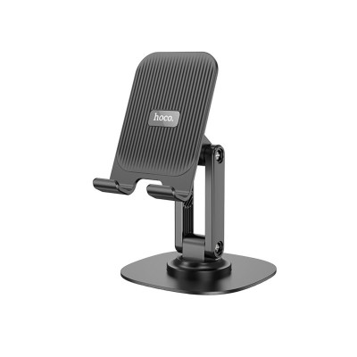 Тримач для мобільного HOCO HD6 Winner dual-axis rotating desktop stand Black - изображение 1