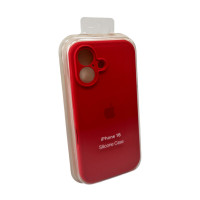 Чохол для смартфона Silicone Full Case AA Camera Protect for Apple iPhone 16 43,Berry Red