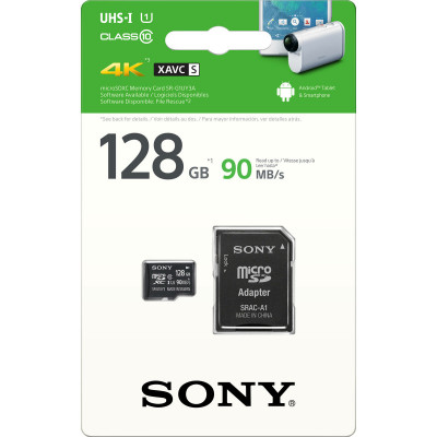 microSDXC (UHS-1 U1) Sony 128Gb class 10 (90MB/s) (adapter SD) - изображение 4