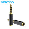 Адаптер Vention 3.5mm Male to 2.5mm Female Audio Adapter Black Metal Type (BFBB0) - изображение 2