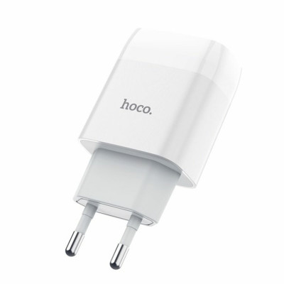 Мережевий зарядний пристрій HOCO C72A Glorious single port charger White - зображення 3