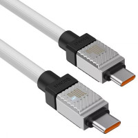 Кабель Baseus CoolPlay Series Fast Charging Cable Type-C to Type-C 100W 1m White (Колір White) - фото № 3