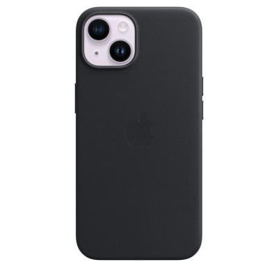 Чохол для смартфона Leather AAA Full Magsafe IC for iPhone 14 Black - зображення 2