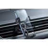 Автотримач для телефона Baseus Stable Gravitational Car Mount Lite (Air Outlet Version) black (Черный)- № 5