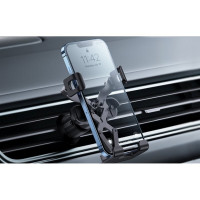Автотримач для телефона Baseus Stable Gravitational Car Mount Lite (Air Outlet Version) black (Цвет Черный) - фото № 5