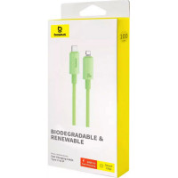 Кабель Baseus Habitat Series Fast Charging Cable Type-C to iP 20W 1m Natural Green (Колір Natural Green) - фото № 2