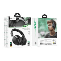 Бездротові навушники HOCO W53 Plus Tone ANC BT headphones Classic Black (Колір Black) - фото № 2