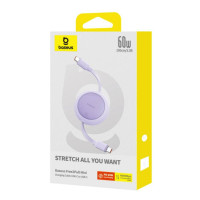 Кабель Baseus Free2Pull Mini Charging Cable USB-C to USB-C 60W 1m Nebula Purple  - фото № 2