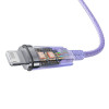 Кабель Baseus Explorer Series Fast Charging Cable with Smart Temperature Control USB to iP 2.4A 1m Purple (Фиолетовый)- № 5
