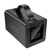 Зовнішній акумулятор HOCO J138 Distant 22.5W+PD20W+DC12V multi-function power bank (60000mAh) Black (Колір 7073) - фото № 5
