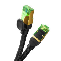 Baseus High Speed CAT8 40Gigabit Ethernet Cable (Braided Cable)10m Cluster Black (Колір 7073) - фото № 4