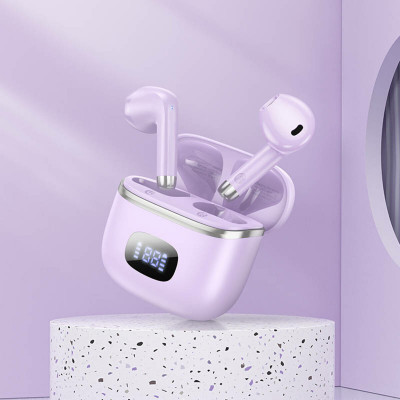 Навушники HOCO EQ1 Music guide true wireless BT headset Purple (6931474798510) - изображение 3