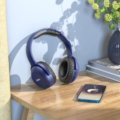 Навушники HOCO W33 Art sount BT headset Blue - изображение 4