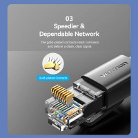 Мережевий кабель Vention Cat6 UTP Patch Cable 1.5M Black (IBRBG) (Колір 7073) - фото № 8