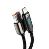 Кабель Baseus Display Fast Charging Data Cable USB to Type-C 66W 1m Black (Черный)- № 4