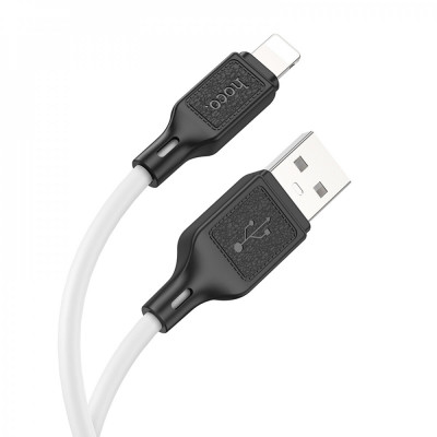 Кабель HOCO X90 Cool silicone charging data cable for iP White - зображення 2