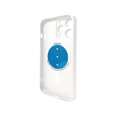 Чохол для смартфона AG Glass Matt Frame Color MagSafe Logo for Apple iPhone 13 Pro Pearly White (AGMattFrameMGiP13PWhite) - изображение 2