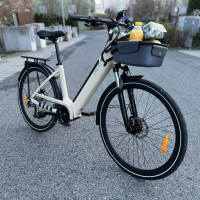 Електровелосипед OKAI EB10 Beige 28', 250(500)W, 14.4Ah, 100km, 25km\h, NFC, App, 29kg (Цвет Beige) - фото № 8
