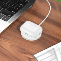 Бездротові навушники BOROFONE BW36 True wireless ANC noise reduction BT headset White (Колір Белый) - фото № 8
