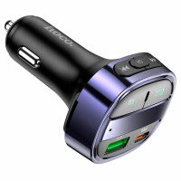 АЗП з FM-модулятором HOCO E70 PD30W+QC3.0 car BT FM transmitter Magic Night (Цвет Magic night) - фото № 2