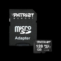 Карта пам'яті microSDXC (UHS-1) Patriot LX Series 128Gb class 10 (adapter SD) , Атикул k949 |  купить на VILKI.NET - фото № 1