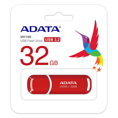 Flash A-DATA USB 3.2 UV150 32Gb Red (AUV150-32G-RRD) - изображение 3