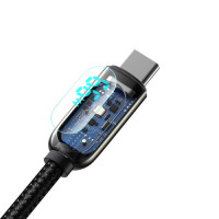 Кабель Baseus Display Fast Charging Data Cable USB to Type-C 66W 1m Black (Цвет Черный) - фото № 6