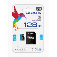 Карта пам'яті microSDXC (UHS-1) A-DATA Premier 128Gb Class 10 А1 (R-100Mb/s)  (adapter SD)  - фото № 3