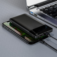 Зовнішній акумулятор HOCO J72 Easy travel power bank(10000mAh) Black (Цвет Черный) - фото № 5