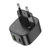 Мережевий зарядний пристрій HOCO CS32A Rise PD20W+QC3.0 charger Black (7073)- № 6