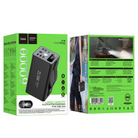 Зовнішній акумулятор HOCO J138 Distant 22.5W+PD20W+DC12V multi-function power bank (60000mAh) Black (Колір 7073) - фото № 2