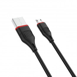 Кабель BOROFONE BX17 Enjoy charging data sync cable for Micro-USB 1m 2A Black