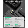 Кабель UGREEN US130 USB 3.0 A Male to Micro USB 3.0 Male Cable 2m (Black)(UGR-10843) (Черный)- № 7