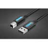 Кабель Vention для принтера USB 2.0 A Male to B Male Cable 1.5M Black PVC Type (COQBG) - зображення 2