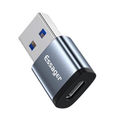 Адаптер Essager Soray OTG (Type-C Female to USB-AMale) Адаптер USB3.0 серый (EZJCA-SRB0G) (EZJCA-SRB0G) - изображение 3